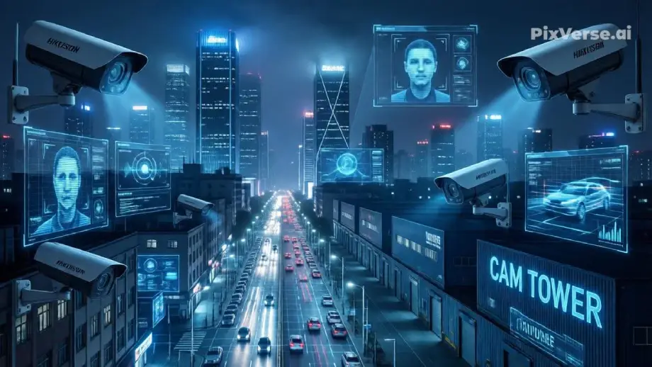 كاميرا هيك فيجن احترافية تدعم تقنية ColorVu وAcuSense مع جودة تصوير عالية في الإضاءة الضعيفة