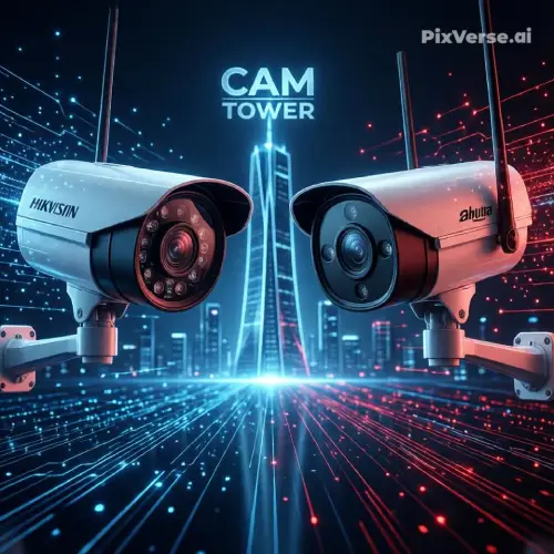 كاميرات مراقبة هيك فيجن مزودة بتقنيات الذكاء الاصطناعي والرؤية الليلية الملونة لتأمين المنازل والشركات