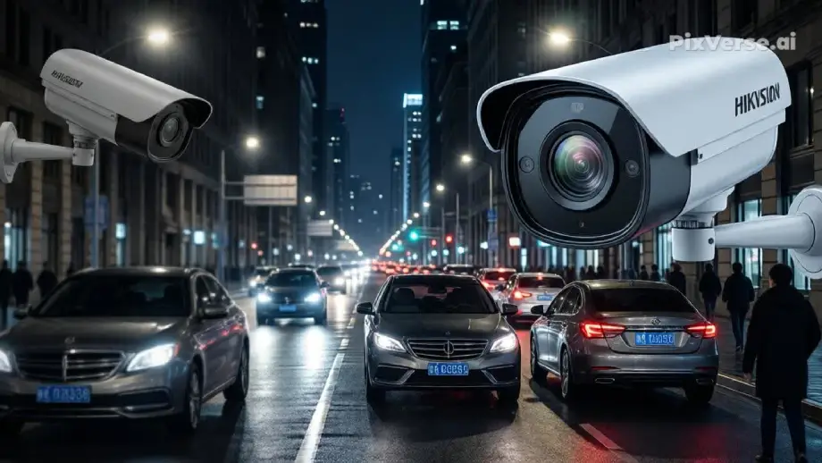 نظام كاميرات مراقبة Hikvision IP بدقة 8K فائقة الوضوح لتأمين المنشآت الكبرى