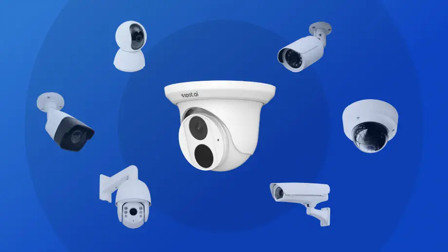 A variety of modern cloud surveillance cameras