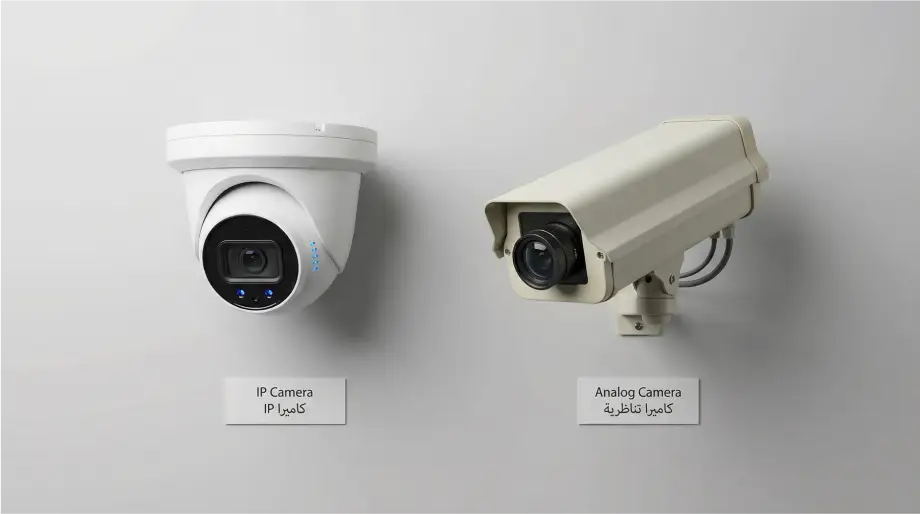 مقارنة بين كاميرا IP الشبكية وكاميرا Analog التناظرية - الفرق بين أنواع كاميرات المراقبة
