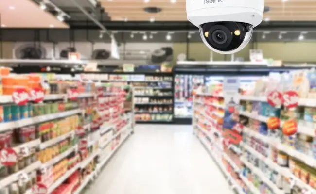 Predictive AI security camera monitoring homes, shops, and streets in Egypt 2026