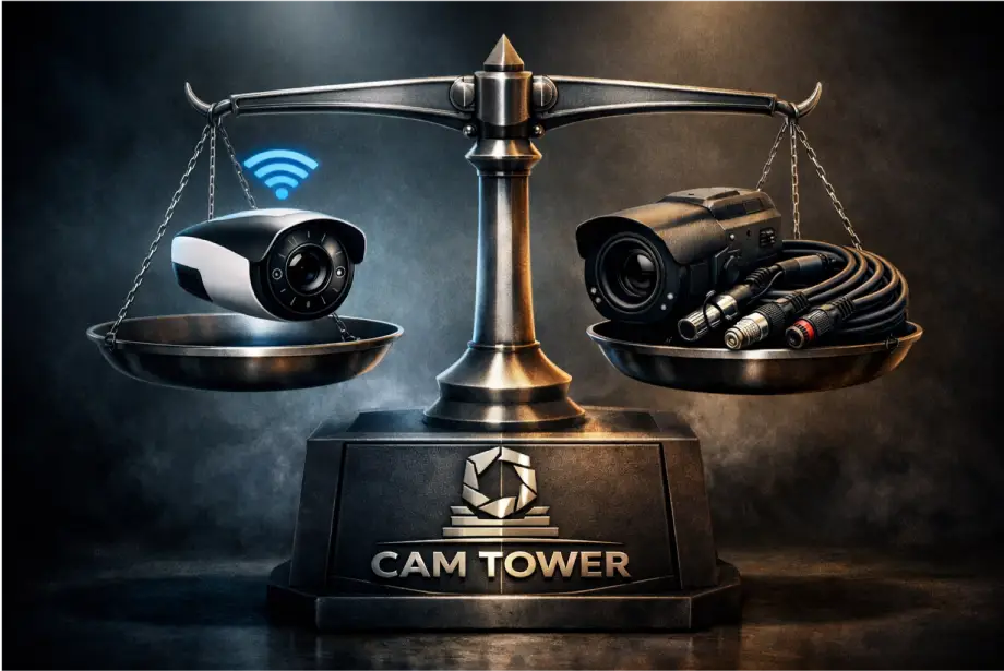 نظام كاميرات مراقبة احترافي من CAM TOWER