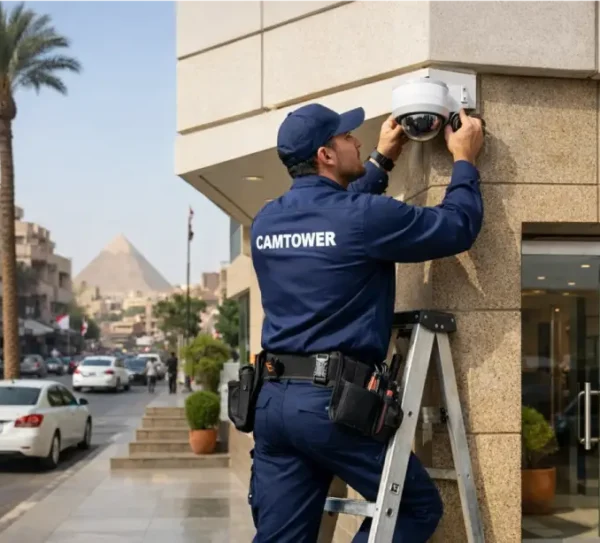 أحد أخطاء تركيب كاميرات المراقبة أثناء تثبيت الكاميرا خارج المبنى
